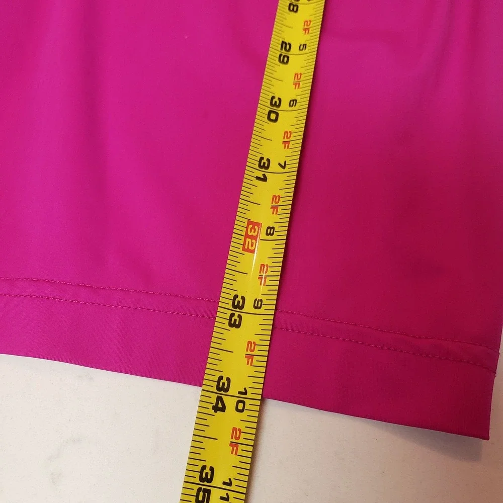 Black Russian hot pink dress size Medium removable sleeves Knee Length‎